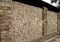 окатанная мозаика из песчаника природного