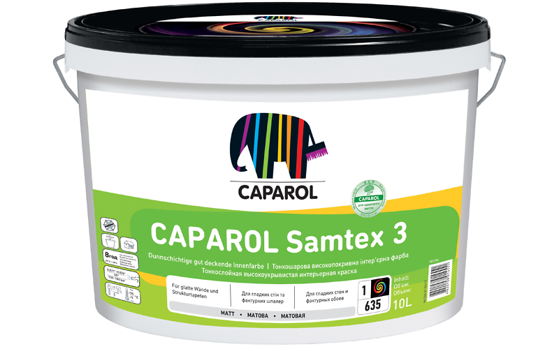 Samtex 3 E.L.F. (Замтекс 3) матова латексна фарба 10 л (Капарол)