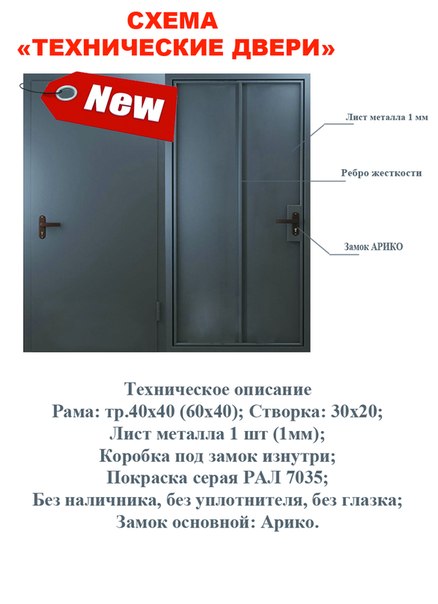 двери входные технические