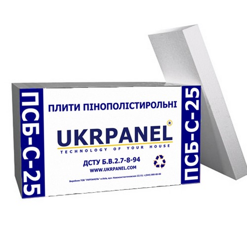 ПЕНОПЛАСТ ПСБ-С-25 1000Х500Х40ММ