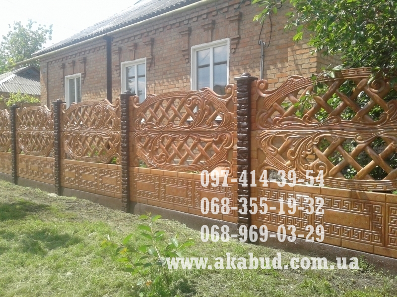 Еврозабор, ЖБИ кольца, дно, столбик виноградный. В