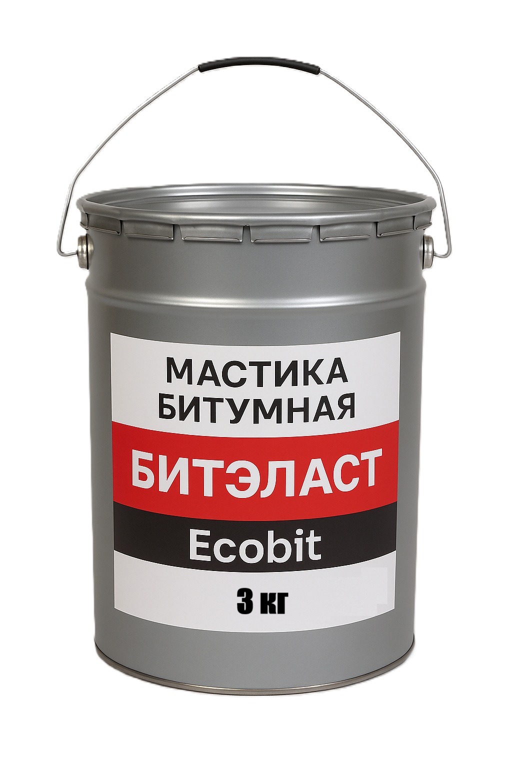 Мастика битумная 3 кг БИТЭЛАСТ - БИТУМНЫЙ Ecobit